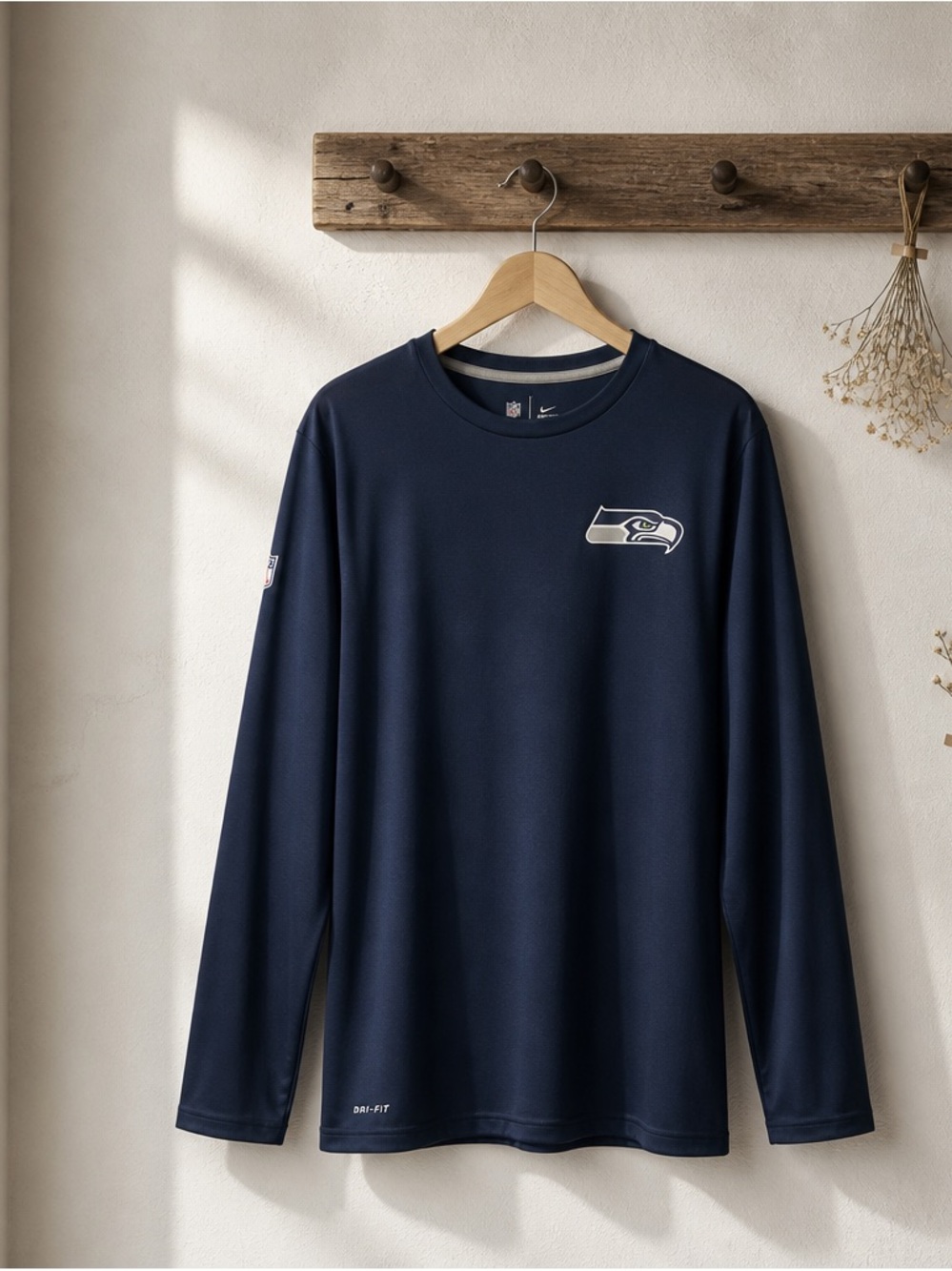 Nike Dri-FIT Seattle Seahawks Navy Long-Sleeve Shirt